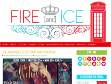 Tablet Screenshot of fireandicereads.com